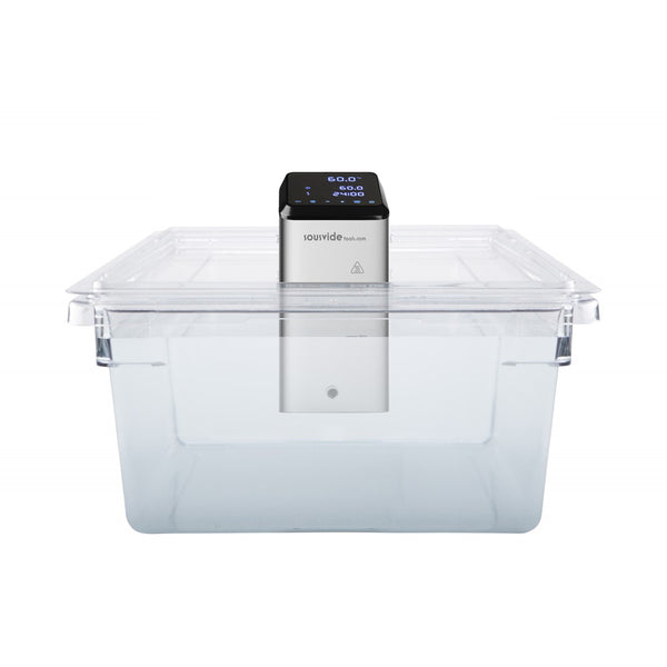 56 L Polycarbonate Container with Custom Cut Lid